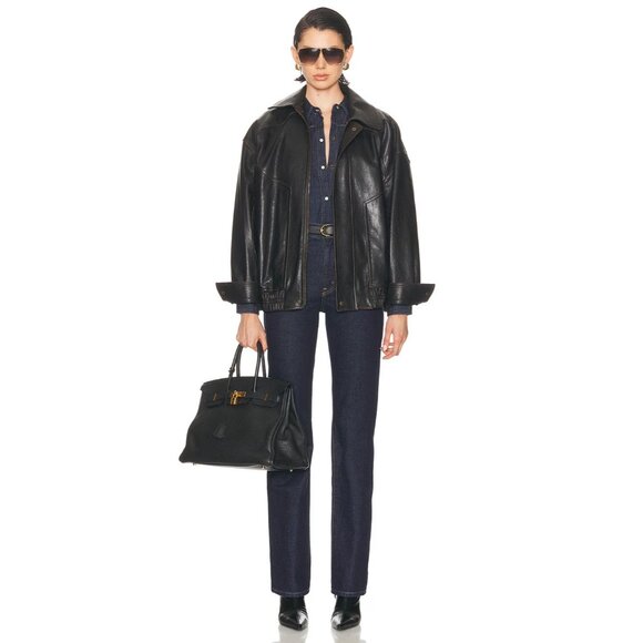 NILI LOTAN Joan Straight Leg Jeana Indigo Rinse Dark Blue - Picture 5 of 6